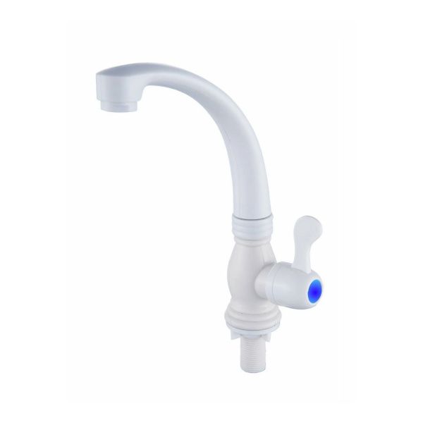 Смеситель для кухни монокомандный белый Potato Эверест B 42-337