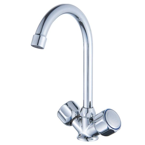 Смеситель для кухни двухручковый хром Potato Diadonna D 80-743355