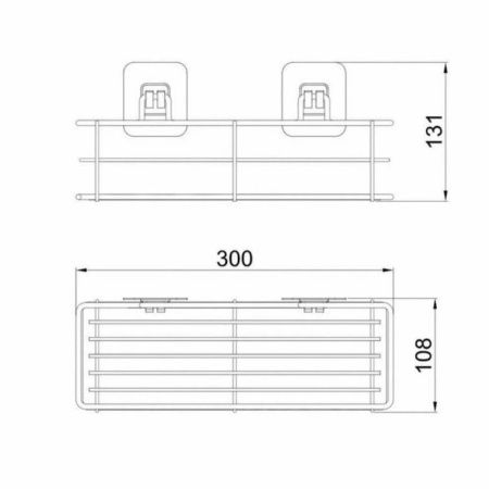 Полка подвесная P2802-2 (28 серия)