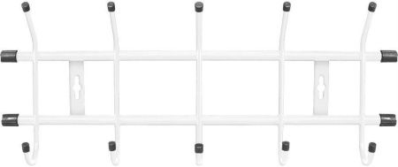 Вешалка настенная ВН5/МБ 5-крючков (484 х 188 мм.) матовый белый Ника (упак.5 )