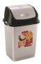 Ведро для мусора 4л серое "Камелия"