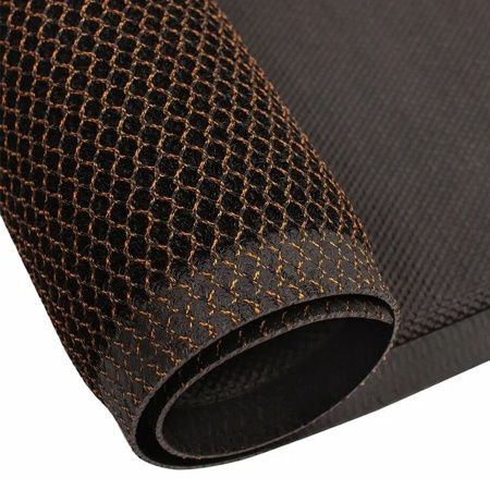 Коврик напольный Mesh Mat 40х60 черно-золотой