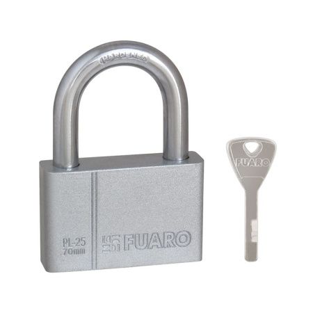 Замок навесной PL-PROTEC-2570 4 fin key (PL-2570) фин. /блистер