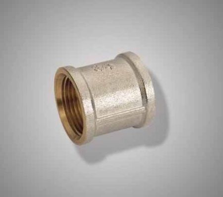 Муфта резьбовая латун. F 321.0605 (S1"F*3/4F) (уп.10шт.)
