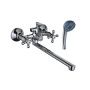 Смеситель для ванны и умывальника двухручковый хром Potato Эверест B 23-333