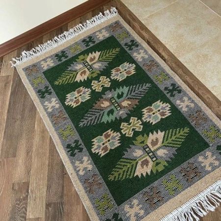 Коврик из хлопка 60*120 зел. UK01 6120101 Kilim Usak