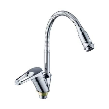 Смеситель для кухни монокомандный  хром  Potato Эверест B58-028