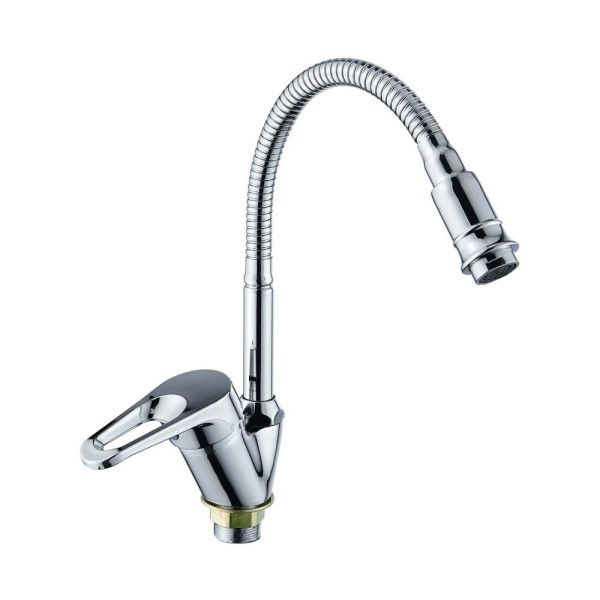 Смеситель для кухни монокомандный  хром  Potato Эверест B58-028