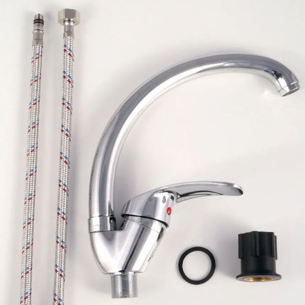 Смеситель для кухни монокомандный  хром  Potato Эверест B59-024