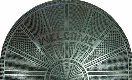 Коврик резиновый PIN MAT 40х60 (Welcome) полукруг