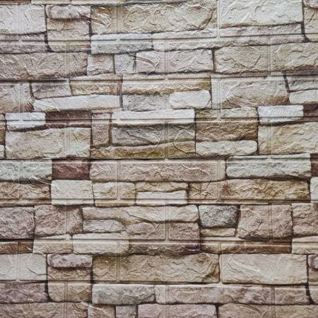 Панель самокл. 3D 700х770х3,0мм арт.322 «Камень ЛОФТ серый» (упак. 10/15шт.) (ДЕКОФИКС)