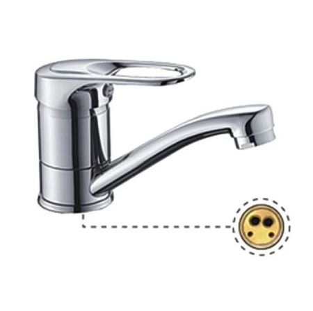 Смеситель для кухни монокомандный хром Potato P 4525