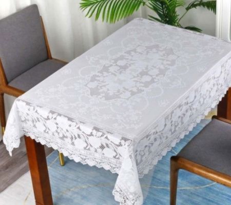 Скатерть готовая ажурная LP-1115U 137*183см (10 шт.в рул.)