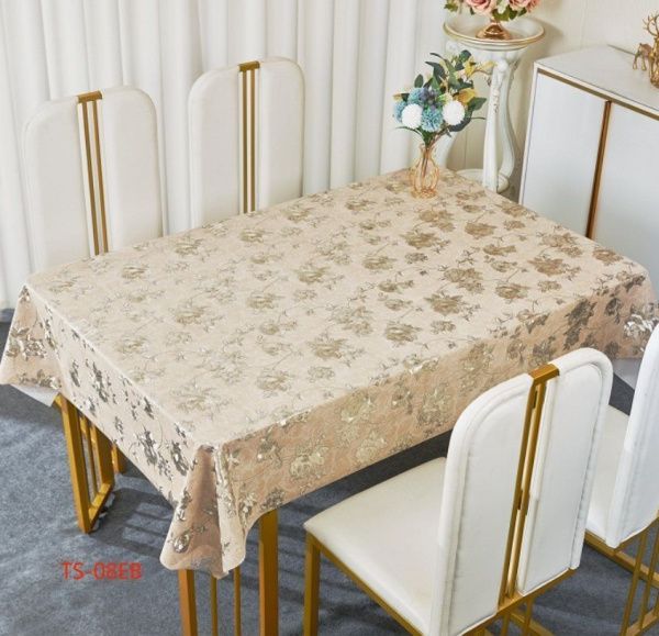 Клеенка на тк.основе лазерная "Жемчуг с принтом" 21694 (1.37х20м)