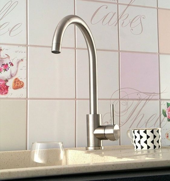 Смеситель для кухни монокомандный хром Potato Diadonna D 46-0003S