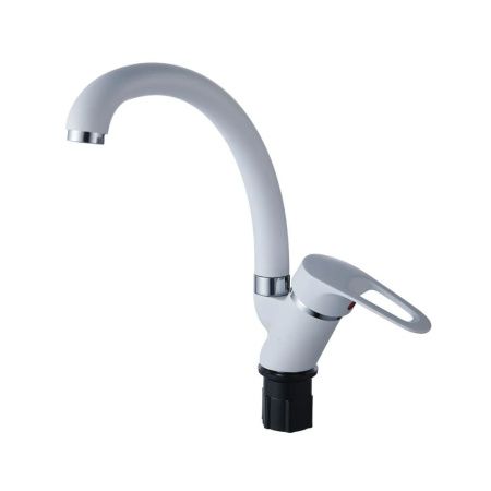 Смеситель для кухни монокомандный  белый  Potato Эверест B59-0267