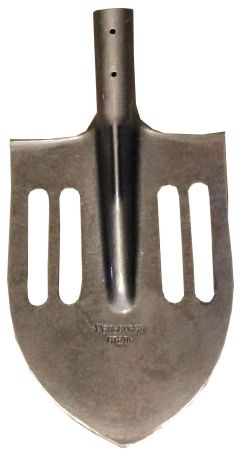Лопата штыковая с пазами облегченная рельсовая сталь с черенком*
