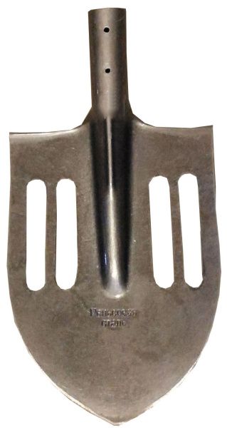 Лопата штыковая с пазами облегченная рельсовая сталь с черенком*