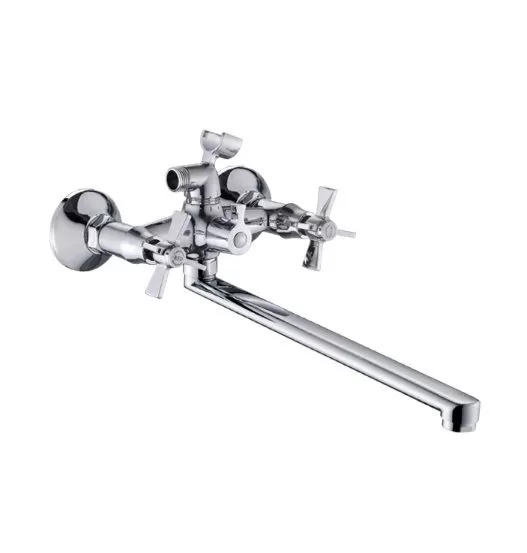 Смеситель для ванны и умывальника двухручковый хром Potato P 23315