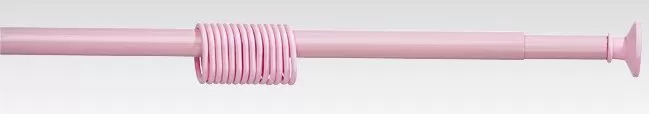 Карниз для ванной раздвижной розовый (120-210см)