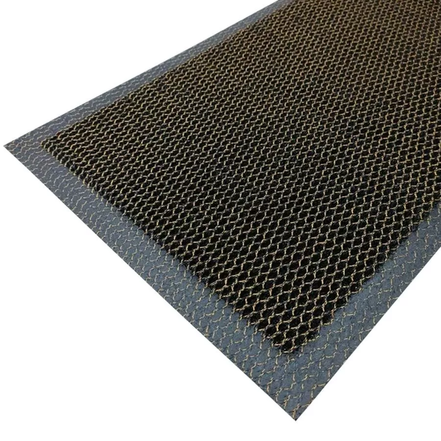 Коврик напольный Mesh Mat 40х60 черно-золотой