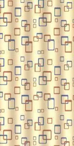 Штора для ванной тканевая бежевая, 1251, "Залел" эконом, 170-180*200