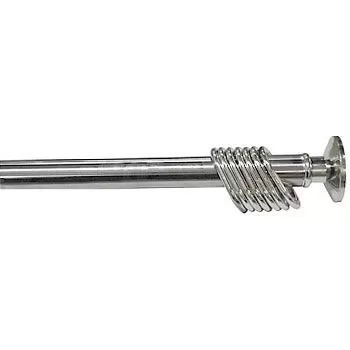 Карниз для ванной раздвижной хром с хромир. кольцами