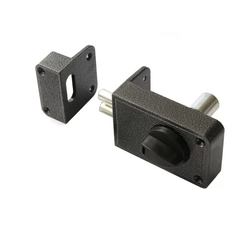 Замок накладной ЗН2-3 серебро