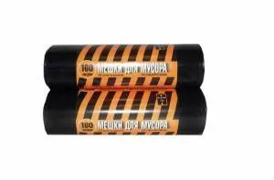 Мешки для мусора 160л. "Полосатик", особопрочные, рулон 10шт.