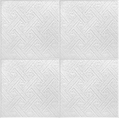 Плитка потолочная белая штампованная Вереск/48 (упак.192 шт.)