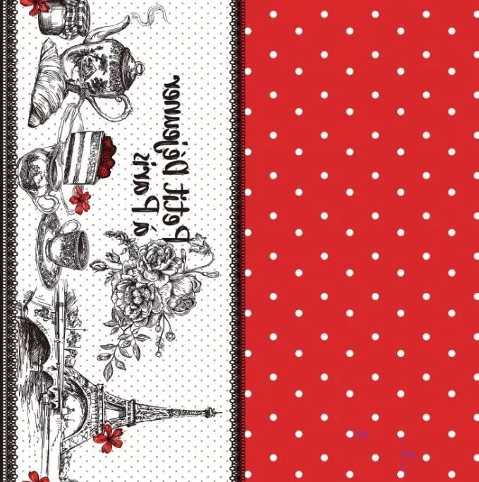 Клеенка на нетк.основе "Амарант" 5467A (1.40х20м)