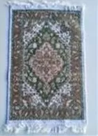 Коврик из хлопка 60*120 крем./сер. UK70331 Kilim Usak