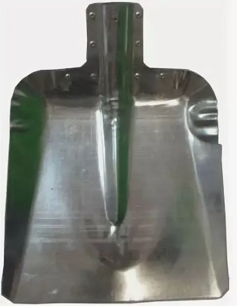 Лопата для снега металлическая 360*370 порошковый окрас с мет.планкой лс №7 (Мех) (упак 10шт.)