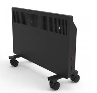 Конвектор обогреватель РЭМО СБ-2000 черный 2кВт Солнечный бриз, настен.+напольн., 655х385х75 мм